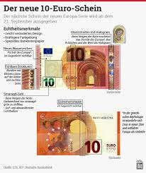 So ist beispielsweise wie bereits auf der neuen. Facelift Im Portemonnaie Am 23 September Kommt Der Neue 10 Euro Schein Wirtschaft Bild De