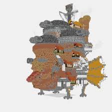 Castles miinecraft the ultimate defense. Howl S Moving Castle 3d View Layer By Layer Mineprints