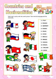 Countries And Nationalities Worksheet Free Esl Printable Worksheets Made By Teachers Learning English For Kids English Lessons English Classroom