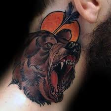 30 Neo Traditional Bear Tattoo Ideas For Men Animal Designs Bear Tattoos Traditional Bear Tattoo Bear Tattoo Designs