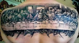 Cina cea de taina=the last supper. Nice Tattoo Gambar