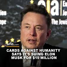 We'll see you in court": Cards Against Humanity, the satirical card game,  said it is suing Elon Musk for $15 million. Find out why:  https://bit.ly/3MT6oXJ