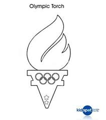 Colouring In Pages Kidspot Kids Olympics Olympic Torch Preschool Olympics