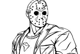 Jason aldean pages coloring pages. Jason Friday The 13th Coloring Pages Scary Coloring Pages Coloring Pages Coloring Pages Inspirational