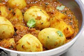 Aloo Egg Curry Potato Egg Curry Aloo Anda Curry Recipe Egg Curry Curry Recipes Potatoes