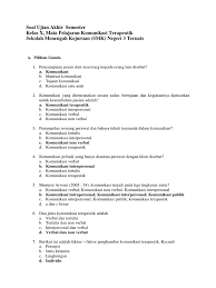 Slide 1 komunikasi dalam manajemen keperawatan kumpulan soal 1. Soal Pilihan Ganda Materi Kkomunikasi Verbal Dan Nonverbal Jawabanku Id