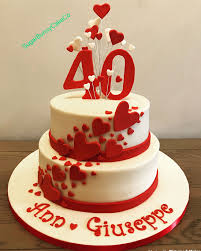 As i'm new to all of this, how much cake mix am i going to need for a rectangular tin. 40th Ruby Wedding Anniversary Cake 40th Wedding Anniversary Cake 40th Anniversary Cakes Wedding Anniversary Cakes