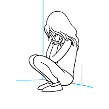 How To Draw A Sad Girl Crying Really Easy Drawing Tutorial There aren't very many tutorials out there for drawings hugs, which is surprising because they are hard to draw.in my opinion. how to draw a sad girl crying really