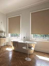 Faux wood blinds and shutters, roller shades, cellular shades, and vinyl shutters can all be excellent choices to your bathroom windows. Pvc Waterproof Bathroom Blinds Bathroom Blinds Waterproof Blinds Living Room Blinds