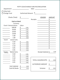 How to use a cash reconciliation tool from accountingexl for accounting and to reconcile cash in microsoft excel. Free Printable Petty Cash Reconciliation Form Bogiolo