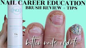 Nail Career Education Brush Kit Review Bitten Nails Update Youtube Education Diy Acrylic Nails At Home Brush Kit