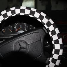Black And White Steering Wheel Cover Black And White Checkers Wheel Cover Steering Wheel Cover Men S Wheel Cover Unisex Wheel Cover Dad Gift Idea In 2020 Wheel Cover Steering Wheel Cover Cute Car Accessories