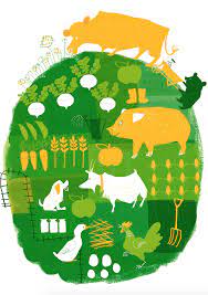 愉快な農場 by ももろ creators bank クリエイターズバンク 農場 イラスト イラストデザイン