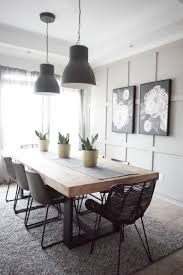 Modern Farmhouse Dining Table With Black Base And Natural Top Etsy Dining Room Table Decor Farmhouse Dining Rooms Decor Dinning Room Tables