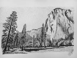 Each pen and ink drawing tutorial below focuses on a specific element of nature. Pen Ink Of El Capitan Drawing