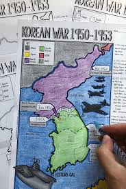 Engage Students With This Korean War Map Activity From History Gal As Students Label And Color The Map They Will Become Map Activities Cold War Map Cold War