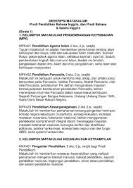 Deskripsi Matakuliah Pend Bhs Inggris