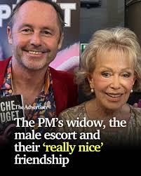 She's a best-selling author and widow of PM Bob Hawke. He's a male escort.  Now they are friends with a shared love of art. 📌 READ MORE: