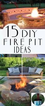 15 Diy Fire Pit Ideas For Your Backyard Painted Furniture Ideas Fire Pit Backyard Backyard Outdoor Fire Pit
