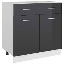 Les caissons de cuisine peuvent avoir différentes formes, couleurs etc. Rangement Cuisine Cm Gris
