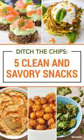 Ditch The Chips 5 Clean And Savory Snacks Healthy Savory Snacks Savory Snacks Organic Recipes