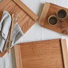 楽天市場 hold tray 持ち手つきトレー ｍサイズ はちのすindigo furniture 木製 トレイ トレー お盆 彫り tray インディゴ 国産 木のトレー おしゃれ シンプル on la cru 木製トレイ トレイ 木工品