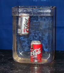 Regular And Diet Coke Cans In Water Diet Coke Can Soda Floats Diet Soda