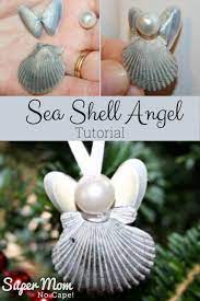 This idea from easy peasy and fun uses a shell to, well, create a shell—for a turtle that is. Sea Shell Angel Tutorial Shell Crafts Diy Shell Crafts Kids Beach Crafts Diy