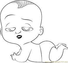 Printable boss baby pdf coloring pages. Baby In Diaper Coloring Page For Kids Free The Boss Baby Printable Coloring Pages Online For Kids Coloringpages101 Com Coloring Pages For Kids