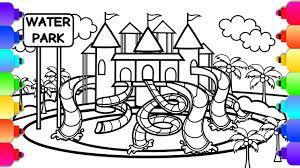 The most important thing to remember about a water fiesta texas waterpark (six flags) san antonio, usa. Learn How To Draw A Waterpark With Slides And A Castle Amusement Park Coloring Pages Youtube