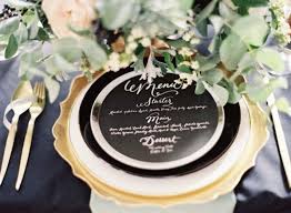 Wedding Color Inspiration Mint Gold And Classic Black White