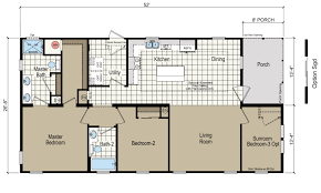 Hc4522a Built By Homes Of Merit In Lake City Fl View The Floor Plan Of This 2 Bedroom 2 Bathroom Multi Section Homes Of Merit Floor Plans House Floor Plans