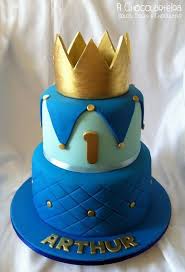1 Year Old Boy 1st Birthday Cake For Baby Boy Prince A Chocolarteira Prince Cake Cake Prince Birthday Party