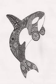 Orca killer whale, flat illustration. Pin On Adult Coloring Pages Books