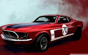 Ford Mustang Boss 302 Classic Car Hd Desktop Wallpaper Performansi Yuksek Arabalar Klasik Arabalar Araba