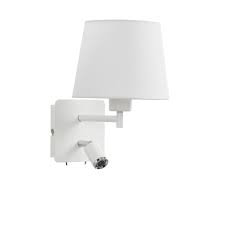 Découvrez nos têtes de lit en promotion avec des nouveautés toute l'année et dans tous les magasins but. Applique Tete De Lit Blanc Mate Avec Liseuse Et Abat Jour
