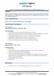 These samples weren't meant for industrial purposes. Cad Operator Resume Samples Qwikresume