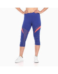 Zobha Zaire Colorblock Mesh Capri In Mazarine Blue By Aura