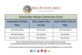 14 perspicuous conversion chart for crock pot to oven cooking