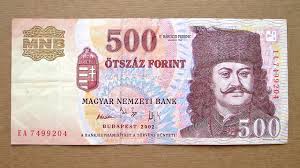 Pentru vizualizarea graficelor cursului valutar, browserul dvs. 500 Hungarian Forint Banknote Five Hundred Hungarian Forint 2002 Obverse Reverse By Numismatics Channel