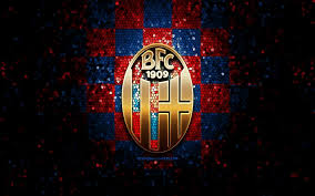 Benvenuto sulla pagina ufficiale del bologna fc 1909! Download Wallpapers Bologna Fc Glitter Logo Serie A Blue Red Checkered Background Soccer Fc Bologna Italian Football Club Bologna Logo Mosaic Art Football Italy For Desktop Free Pictures For Desktop Free