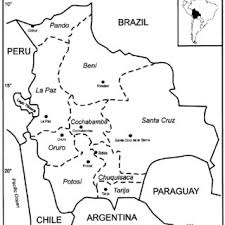 El mapa politico de bolivia. Mapa De Bolivia Donde Se Indican Los Nueve Departamentos Y Sus Capitales Download Scientific Diagram