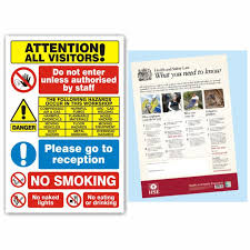 Common mechanical workshop safety rules different workshops have different work practices and different machines; Safety Poster Hse Law With Visitor Warning Sign Prosol