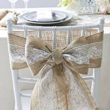 Aliexpress Com Comprar Romatic 5 Pulgadas 95 Vintage Arpillera Boda Silla Mesa Fajas Shabby Chic Decoracion De Silla De Boda Arpillera Boda Sillas De La Boda