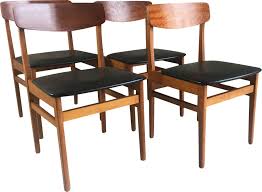 Gift your space magnificence with these superb kitchen furniture set on alibaba.com. 4 Czech Black Vinyl And Teak Dining Chairs By Ligna Drevounia 1960s Design Market