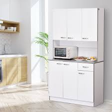 buffet server microwave storage cabinet