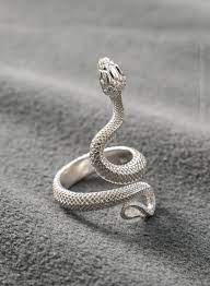 Solid Silver Serpent Snake Ring Viper Serpent Ring Snake Etsy Snake Ring Snake Jewelry Snake Ring Silver