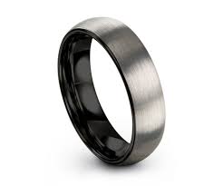 Tungsten Wedding Band Tungsten Ring Brushed Silver Mens Etsy Mens Wedding Bands Tungsten Tungsten Wedding Rings Rings For Men