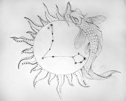 Pisces Drawing Drawings Zodiac Art Art