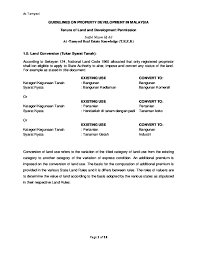 Titled land is simply land with an official record of who owns it through a certificate of title registered with the land registry. Doc Guidelines On Property Development In Malaysia Saiful Ali Academia Edu